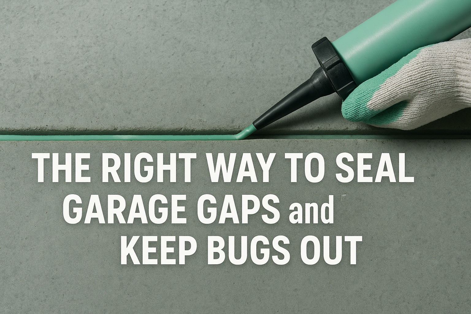 The Right Way to Seal Garage Gaps and Keep Bugs Out