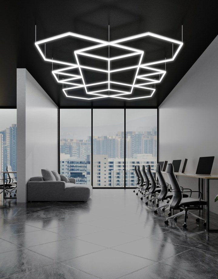 MINT LIGHTING | Polygonal Light V6.1 — ZT6126 | 15'10" × 9'2" | 413W | Geometric LED