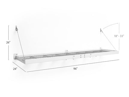 NewAge | Pro Series 2 ft. x 8 ft. Wall Mounted Steel Shelf