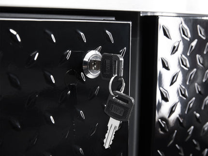 NewAge | Performance Diamond Plate Limited Edition 10 Piece Cabinet Set with Tool, Base, Wall Cabinets, 30 in. Lockers and Worktop