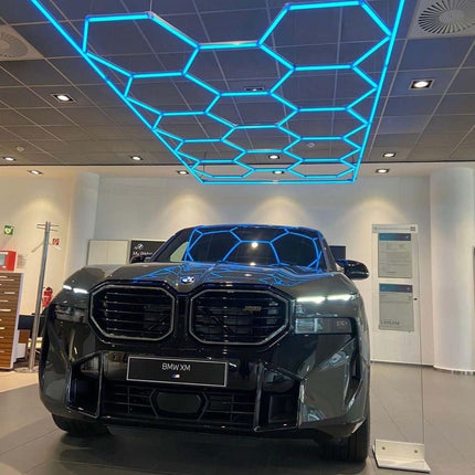 MINT LIGHTING | LED HEXGRID LIGHTING SYSTEM - 5.15m x 2.97m / 16.89ft x 9.74ft - 14 Grid