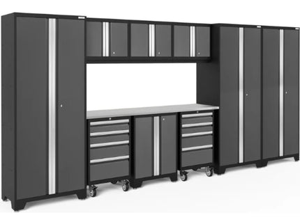NewAge | Bold Series 10 Piece Cabinet Set with Tool, Base, Wall Cabinet and 30 in. Locker