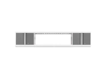 NewAge | Bold Series 3 Piece Cabinet Set with Wall Cabinets and Display Shelf