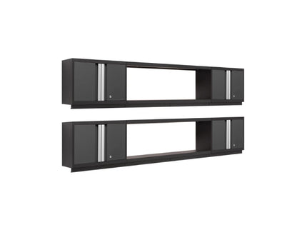 NewAge | Bold Series 6 Piece Cabinet Set with Wall Cabinets and 48 in. Display Shelves
