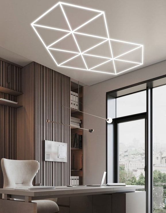 MINT LIGHTING | Polygonal Light V6.1 — ZT6103 | 18'4" × 8'0" | 361W | Geometric LED