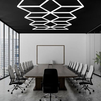 MINT LIGHTING | Polygonal Light V6.1 — ZT6104 | 18'5" × 8'0" | 430W | Geometric LED
