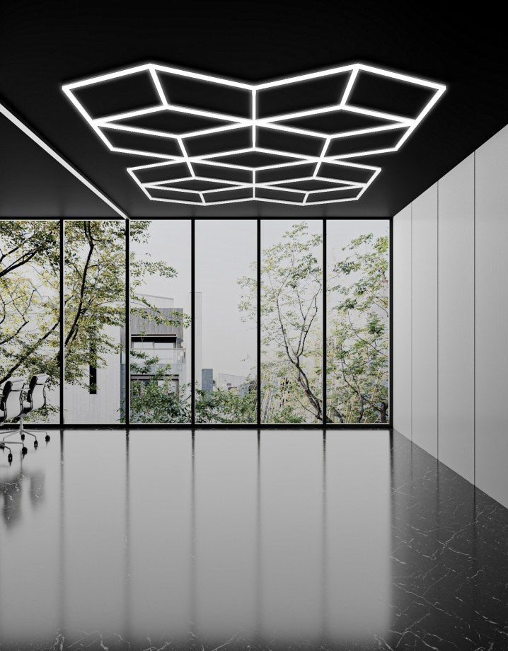 MINT LIGHTING | Polygonal Light V6.1 — ZT6109 | 16'0" × 8'0" | 387W | Geometric LED
