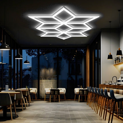 MINT LIGHTING | Polygonal Light V6.1 — ZT6111 | 3'2" × 5'5" | 90W | Geometric LED