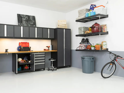 NewAge | Pro Series 6 Piece Cabinet Set with Tool Drawer, Wall Cabinet, Locker and Utility Cart