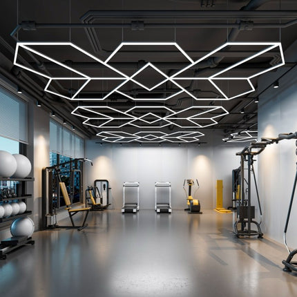 MINT LIGHTING | Polygonal Light V6.1 — ZT6114 | 15'10" × 9'2" | 413W | Geometric LED