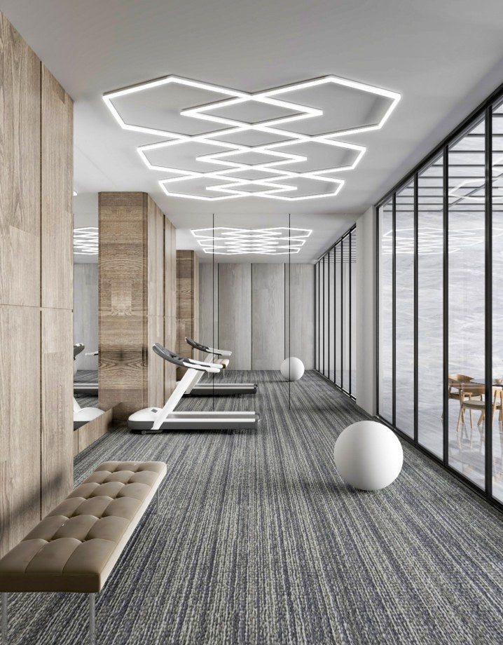MINT LIGHTING | Polygonal Light V6.1 — ZT6115 | 15'10" × 9'2" | 413W | Geometric LED