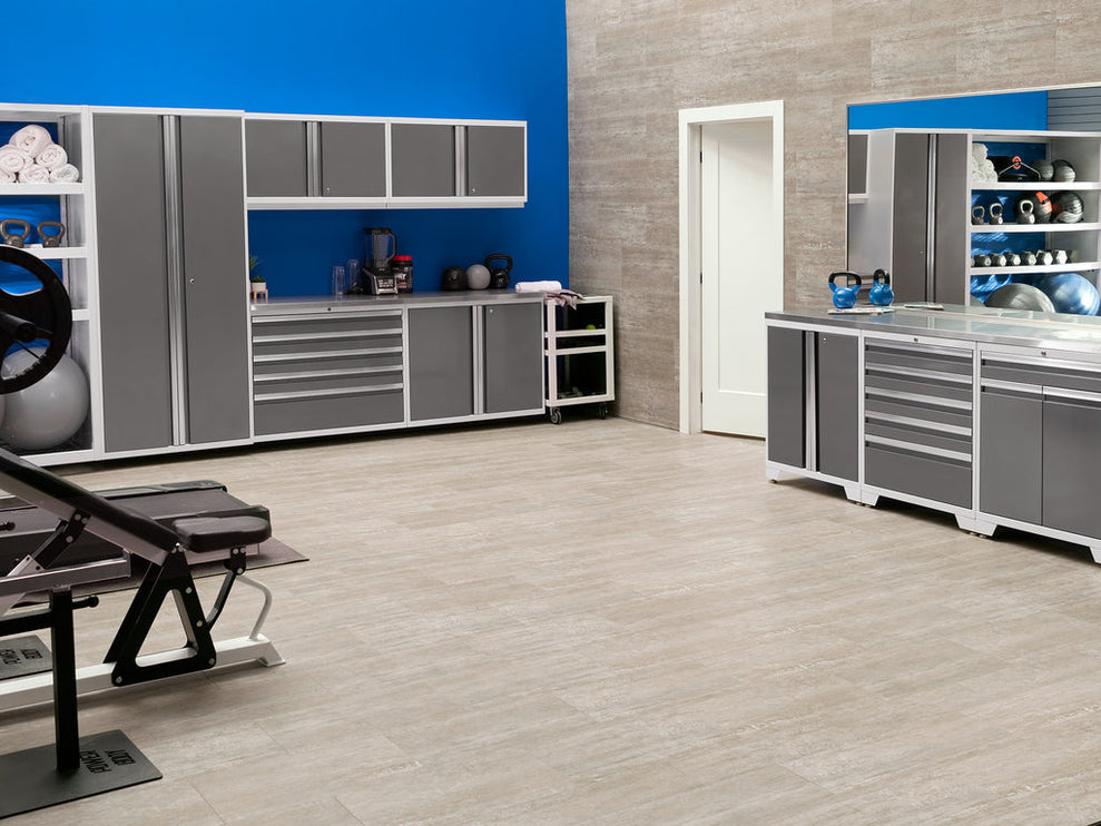 NewAge | Pro Series 6 Piece Cabinet Set with Tool Drawer, Base, Wall Cabinet and Locker
