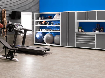 NewAge | Pro Series 6 Piece Cabinet Set with Tool Drawer, Wall Cabinet, Locker and Utility Cart