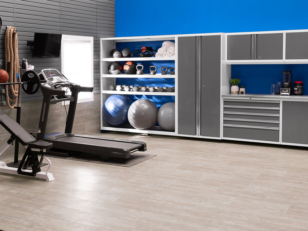 NewAge | Pro Series 6 Piece Cabinet Set with Tool Drawer, Base, Wall Cabinet and Locker