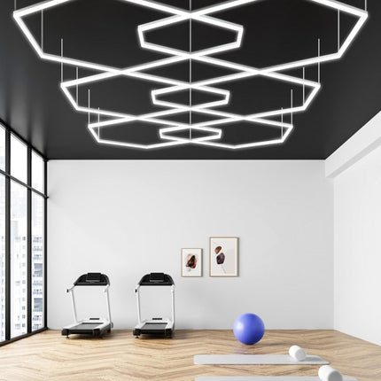 MINT LIGHTING | Polygonal Light V6.1 — ZT6117 | 15'10" × 9'2" | 387W | Geometric LED