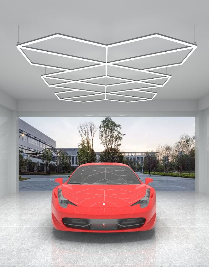 MINT LIGHTING | Polygonal Light V6.1 — ZT6119 | 15'10" × 9'2" | 379W | Geometric LED