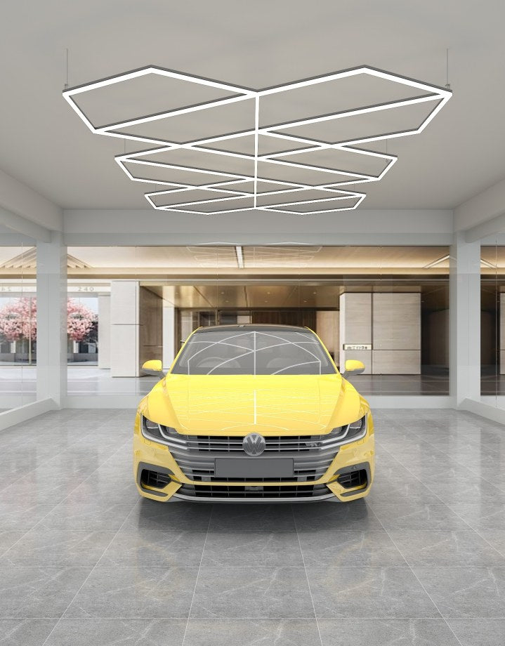 MINT LIGHTING | Polygonal Light V6.1 — ZT6120 | 15'10" × 9'2" | 387W | Geometric LED