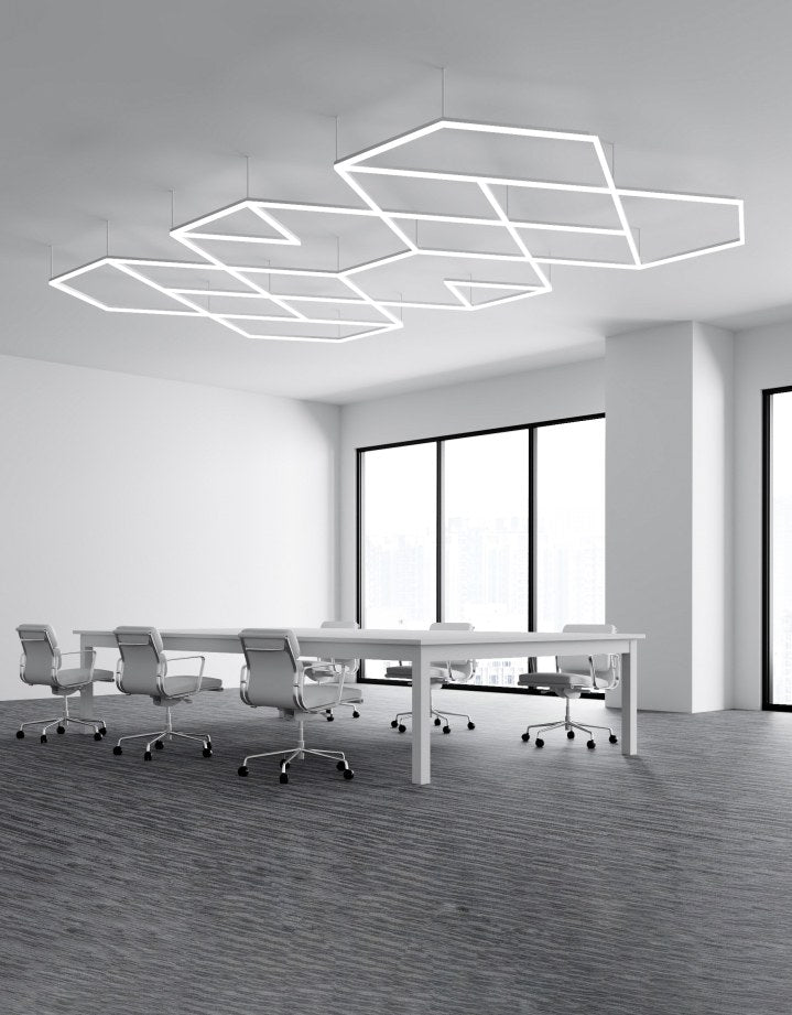 MINT LIGHTING | Polygonal Light V6.1 — ZT6122 | 15'10" × 9'2" | 405W | Geometric LED