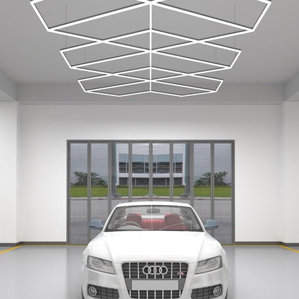 MINT LIGHTING | Polygonal Light V6.1 — ZT6123 | 15'10" × 9'2" | 405W | Geometric LED