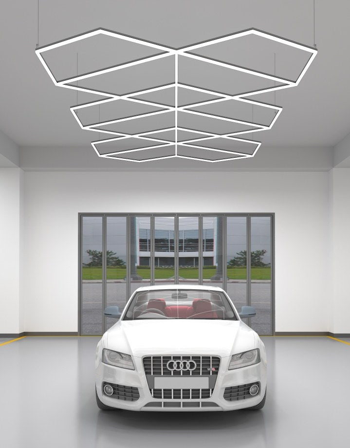 MINT LIGHTING | Polygonal Light V6.1 — ZT6123 | 15'10" × 9'2" | 405W | Geometric LED