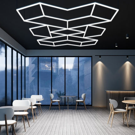 MINT LIGHTING | Polygonal Light V6.1 — ZT6124 | 15'10" × 9'2" | 405W | Geometric LED