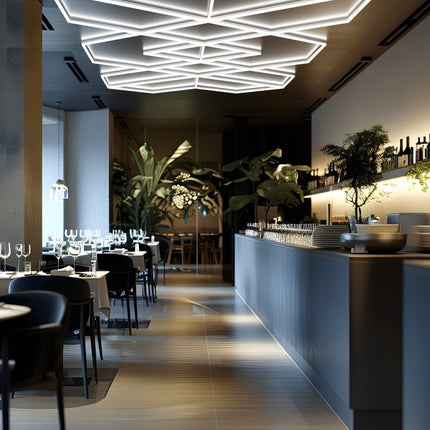 MINT LIGHTING | Polygonal Light V6.1 — ZT6125 | 15'10" × 9'2" | 405W | Geometric LED