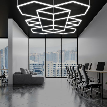 MINT LIGHTING | Polygonal Light V6.1 — ZT6126 | 15'10" × 9'2" | 413W | Geometric LED