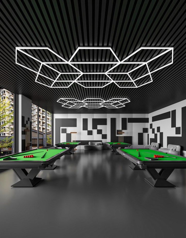 MINT LIGHTING | Polygonal Light V6.1 — ZT6127 | 15'10" × 9'2" | 387W | Geometric LED