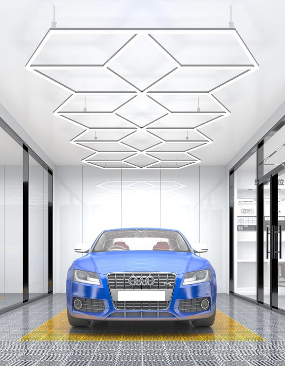 MINT LIGHTING | Polygonal Light V6.1 — ZT6136 | 16'1" × 7'9" | 335W | Geometric LED