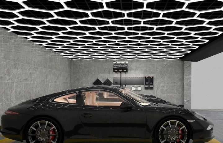 MINT LIGHTING | Polygonal Light V3.0 — ZT1028 | 8'0" × 15'11" | Hexagonal LED Grid