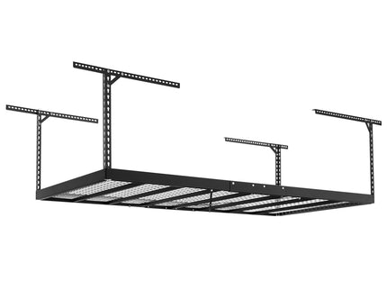 NewAge | VersaRac Pro 4 ft. x 8 ft. Height-Adjustable Overhead Rack in Black