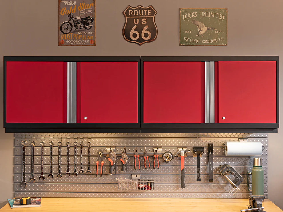 NewAge | Pro Series 6 Piece Cabinet Set with Tool Drawer, Wall Cabinet, Locker and Utility Cart