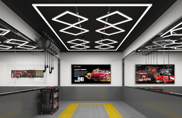 MINT LIGHTING | Polygonal Light V3.0 — ZT2018 | 8'0" × 15'11" | Hexagonal LED Grid