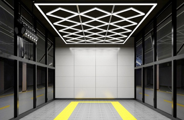 MINT LIGHTING | Polygonal Light V3.0 — ZT2088 | 8'0" × 15'11" | Hexagonal LED Grid