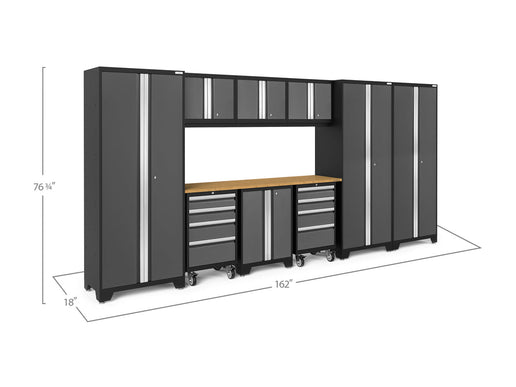 NewAge | Bold Series 10 Piece Cabinet Set with Tool, Base, Wall Cabinet and 30 in. Locker