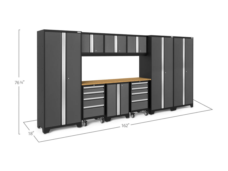NewAge | Bold Series 10 Piece Cabinet Set with Tool, Base, Wall Cabinet and 30 in. Locker
