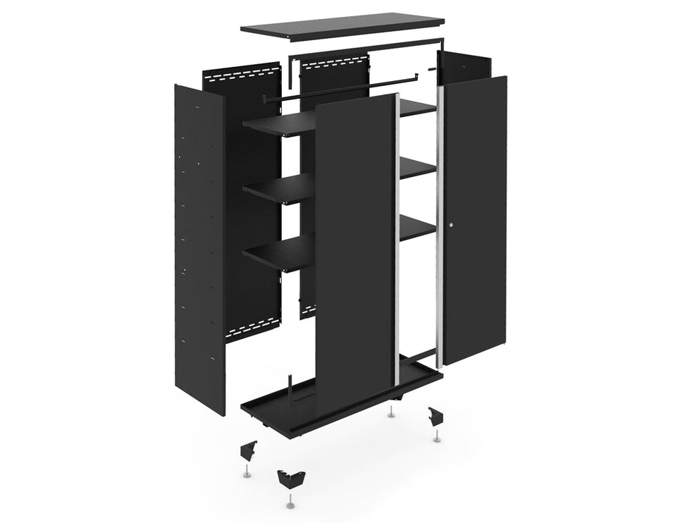 NewAge | Bold Series 6 Piece Cabinet Set with Base, Wall Cabinets, 30 in. Locker and 48 in. RTA Locker