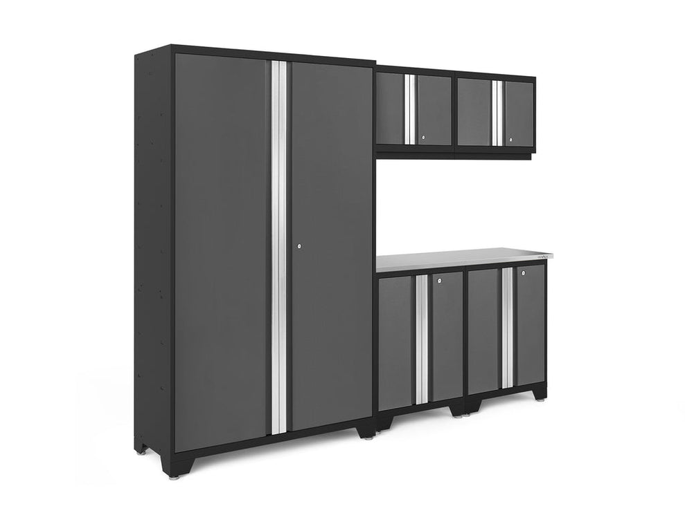 NewAge | Bold Series 6 Piece Cabinet Set with Base, Wall Cabinets and 48 in. RTA Locker