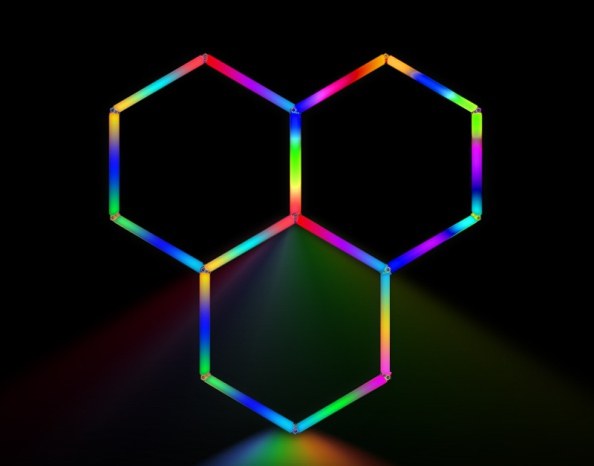 MINT LIGHTING | Polygonal Light V5.0 RGB — ZTF520-RGB | 5'8" × 3'3" | Smart RGB LED