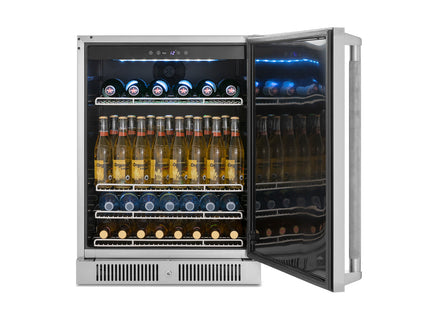 NewAge | Pro Series 6 Piece Cabinet Set with Base, Wall Cabinet, Locker and Stainless Steel Door Fridge