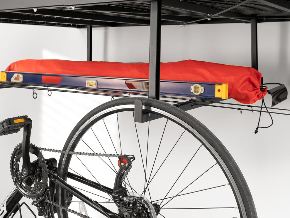 NewAge | VersaRac Pro 4 ft. x 8 ft. Height-Adjustable Overhead Rack in Black