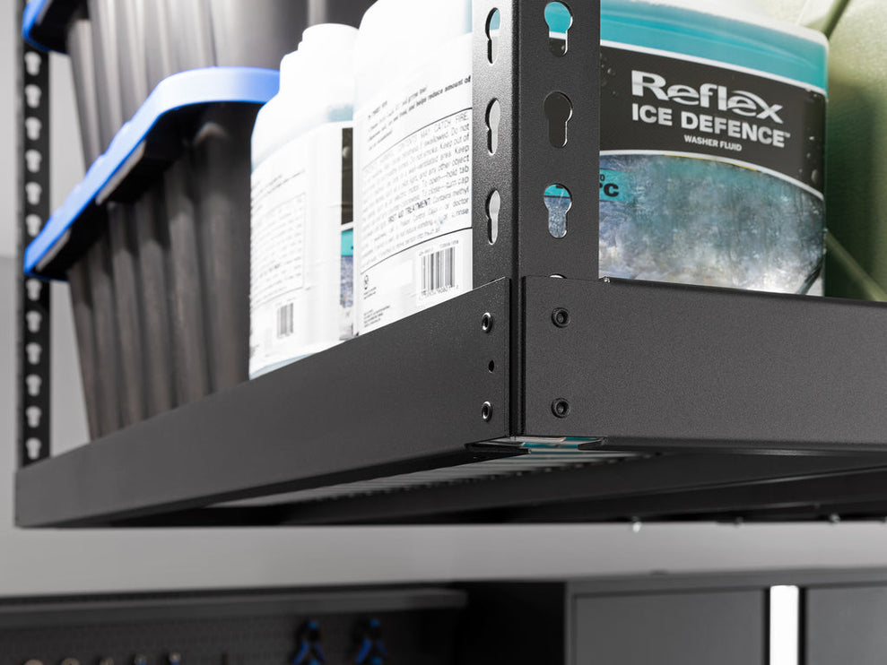 NewAge | VersaRac Pro 4 ft. x 8 ft. Height-Adjustable Overhead Rack in Black