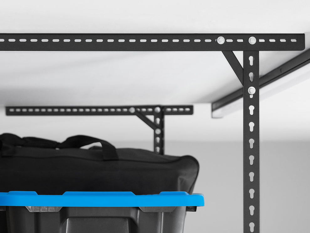 NewAge | VersaRac Pro 4 ft. x 8 ft. Height-Adjustable Overhead Rack in Black