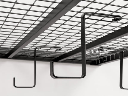 NewAge | VersaRac Pro 4 ft. x 8 ft. Height-Adjustable Overhead Rack in Black
