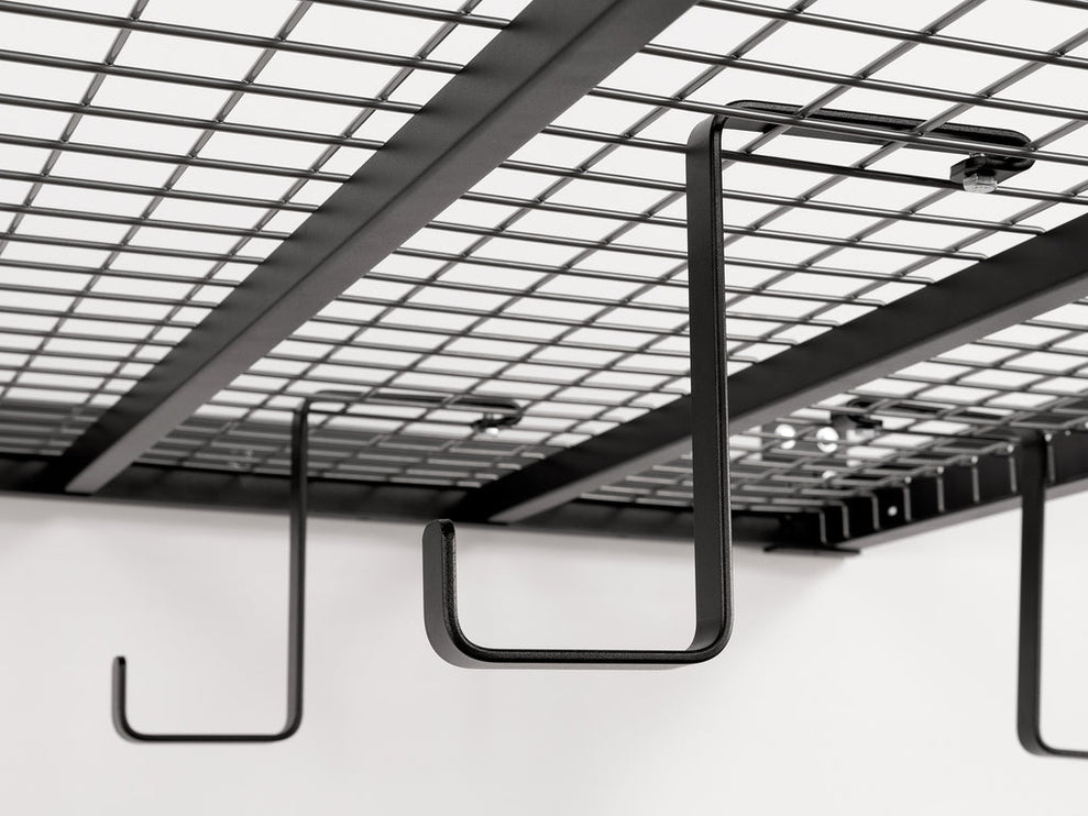 NewAge | VersaRac Pro 4 ft. x 8 ft. Height-Adjustable Overhead Rack in Black