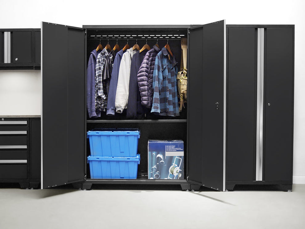 NewAge | Bold Series 6 Piece Cabinet Set with Base, Wall Cabinets, 30 in. Locker and 48 in. RTA Locker