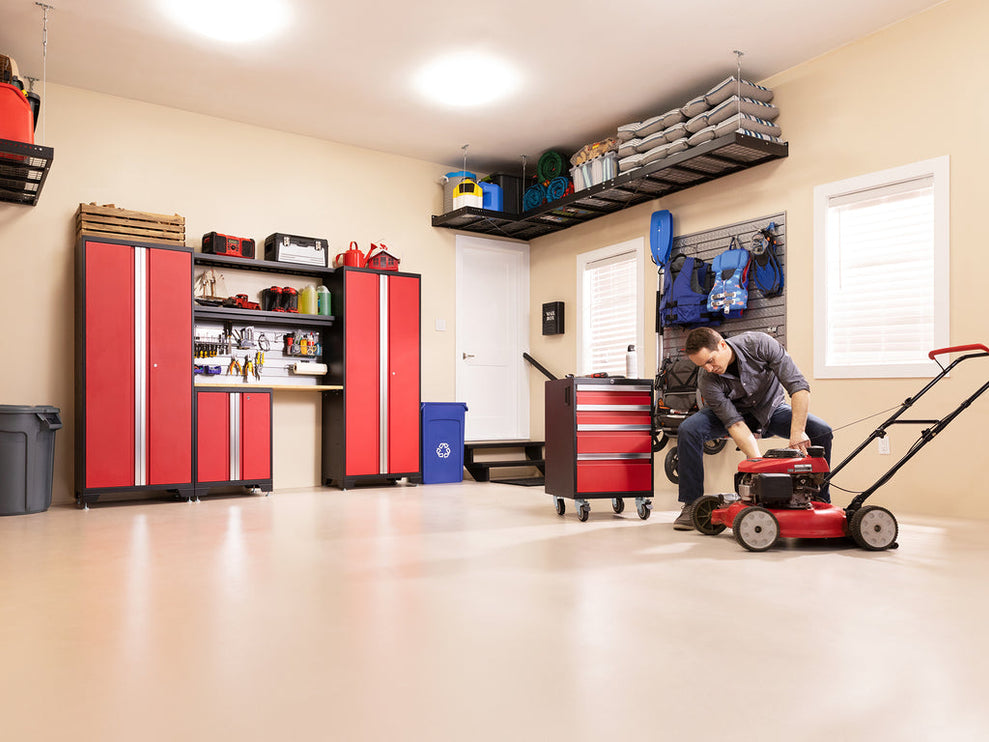 NewAge | Bold Series 6 Piece Cabinet Set with Base, Wall Cabinets and 48 in. RTA Locker