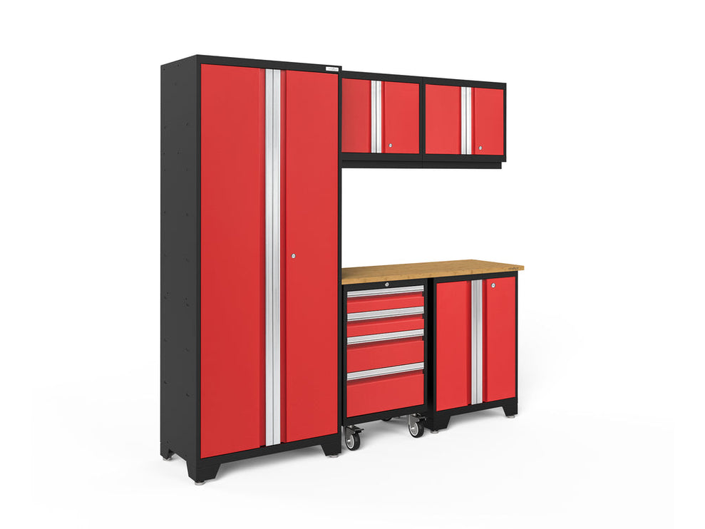NewAge | Bold Series 6 Piece Cabinet Set with Tool, Base, Wall Cabinets and 30 in. Locker