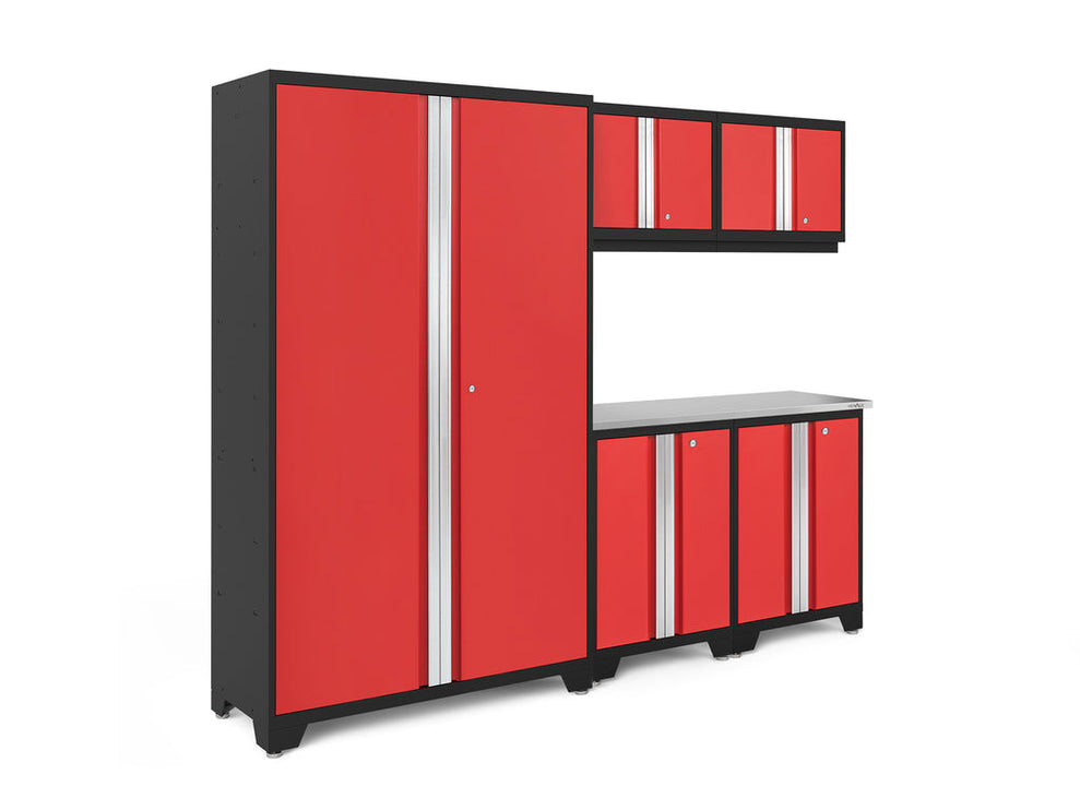 NewAge | Bold Series 6 Piece Cabinet Set with Base, Wall Cabinets and 48 in. RTA Locker
