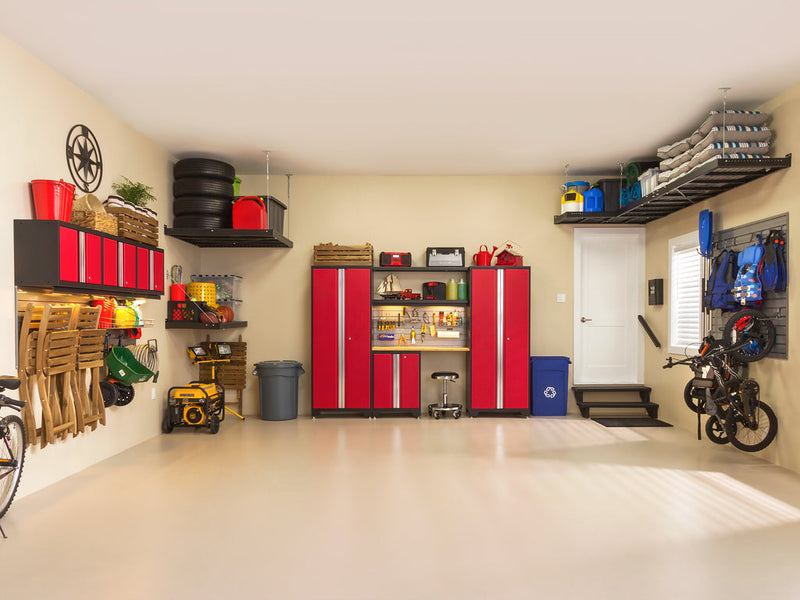NewAge | Bold Series 14 Piece Cabinet Set with Tool, Base, Wall Cabinets and 30 in. Lockers